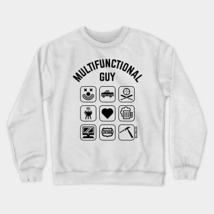 Multifunctional Guy (9 Icons / Smartphone Design) Crewneck Sweatshirt